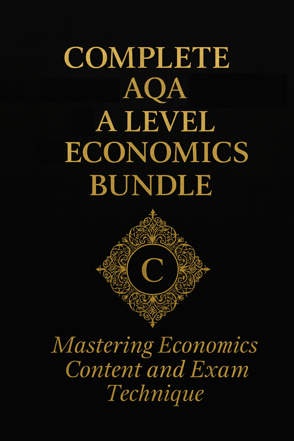 Complete AQA A Level Economics Bundle. Mastering economics content and exam technique